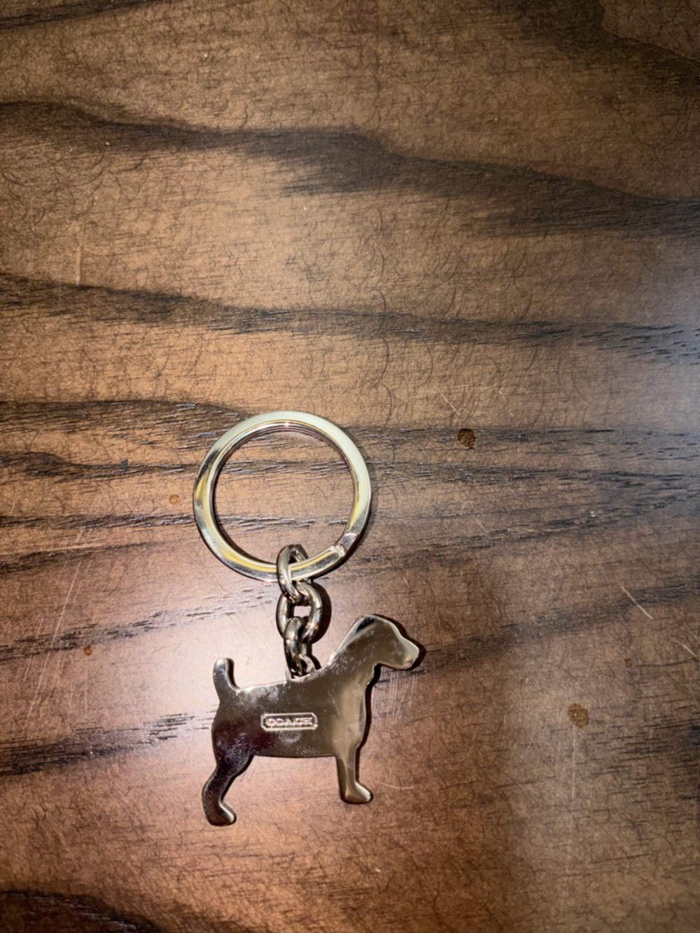 Coach Enamel Jack Russell Terrier Dog Keychain - Picture 3 of 4